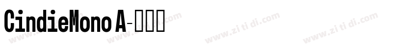 CindieMono A字体转换